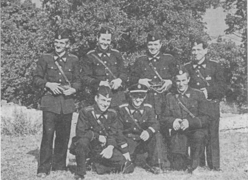 Senožeški gasilci na tekmovanju 1955